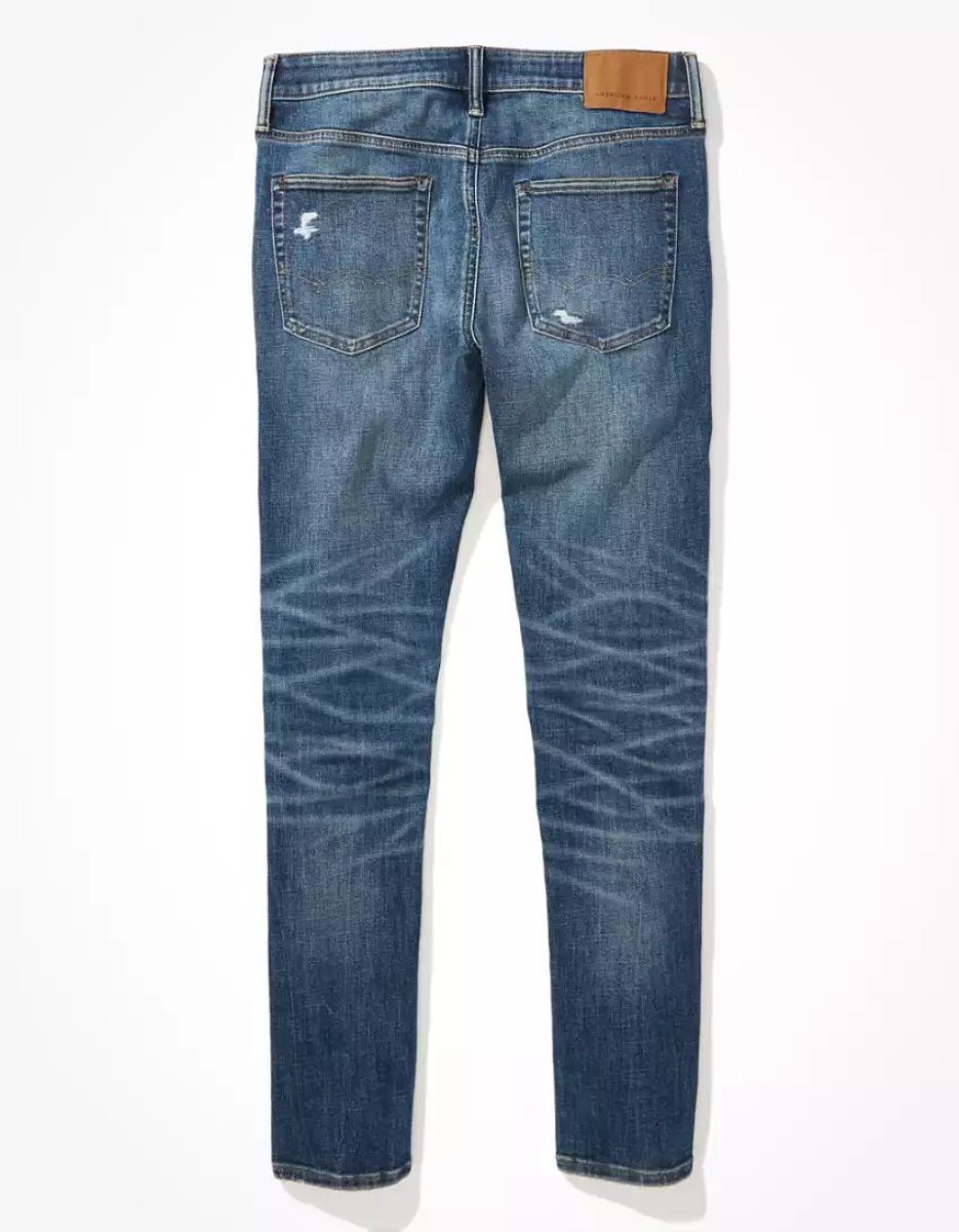 Jean American Eagle AE AirFlexTemp Tech Patched Athlétiques Mince Multicolore Homme | SSA-71375494